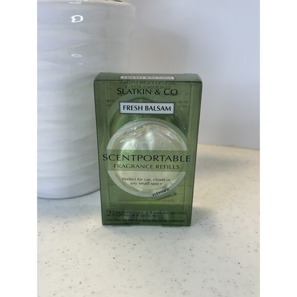 2- NEW Bath &‎ Body Works Scentportable FRESH BALSAM Refill Slatkin & Co - Picture 1 of 3